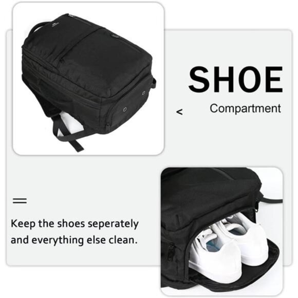 Carry on Backpack, Extra Large 40L Flight Approved Travel Laptop Backpack - Picture 4 of 7